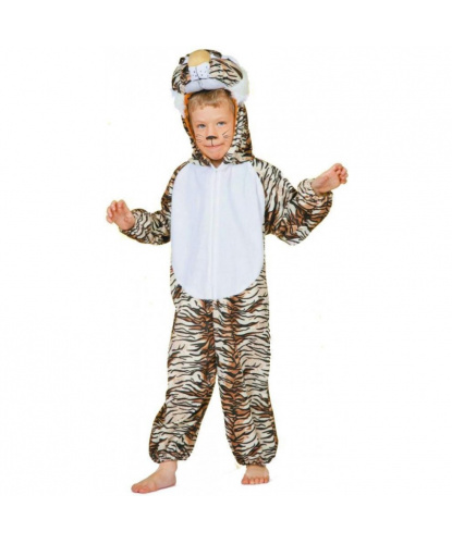 Детский костюм Тигр: комбинезон с капюшоном (Германия)