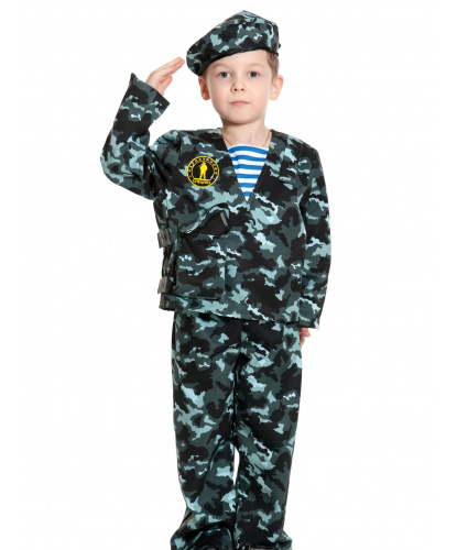 Детский костюм Спецназ - 2 без оружия: куртка, штаны, берет (Россия)
