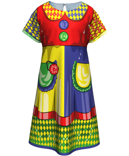 Платье весёлой клоунессы: платье (Италия)