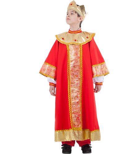 Карнавальный костюм Царя: Платье, корона (Россия)