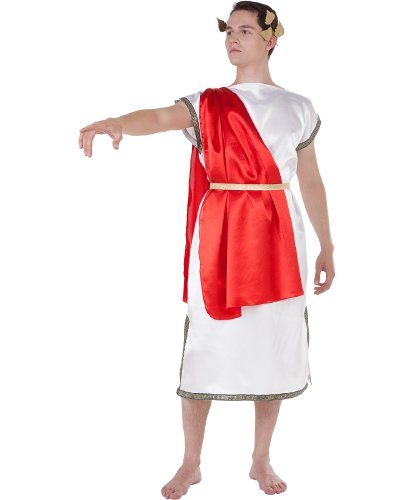 Карнавальный костюм Цезаря: туника с накидкой, пояс, украшение на голову (Россия)