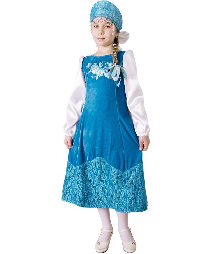 Национальный костюм Марья Искусница: головной убор, платье (Россия)