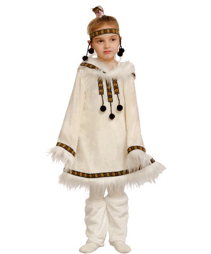 Национальный чукотский костюм для девочки: повязка, куртка, гольфы (Россия)