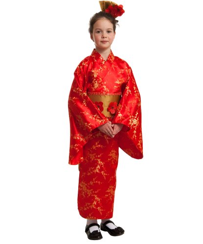 Национальный японский костюм для девочки: заколка, халат, пояс (Россия)