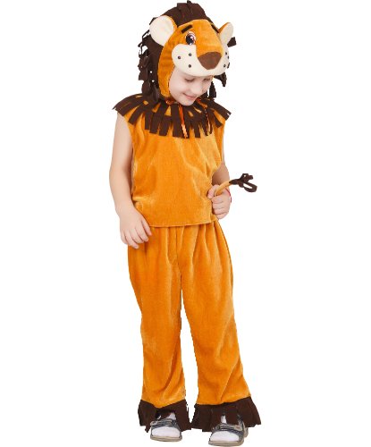Детский карнавальный костюм Львёнка: головной убор, майка, брюки (Россия)
