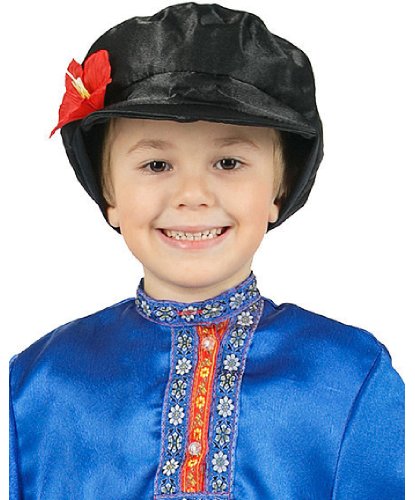 Детский Картуз из атласа черный (Россия)