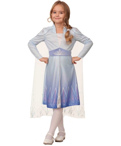 Костюм Эльза 2 для девочки: Платье со шлейфом (Россия)