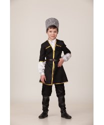 Национальный Кавказский костюм на мальчика (черный) для мальчика