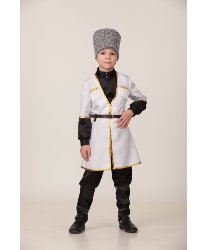 Национальный Кавказский костюм на мальчика (белый) для мальчика