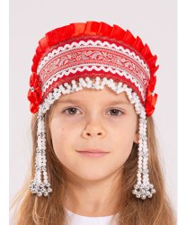 Кокошник Инна красный