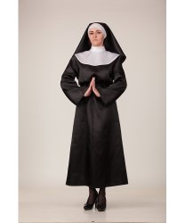 Карнавальный костюм для взрослых "Монашка (длинная)"