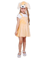 Детский карнавальный костюм Собачка девочка "Енька"