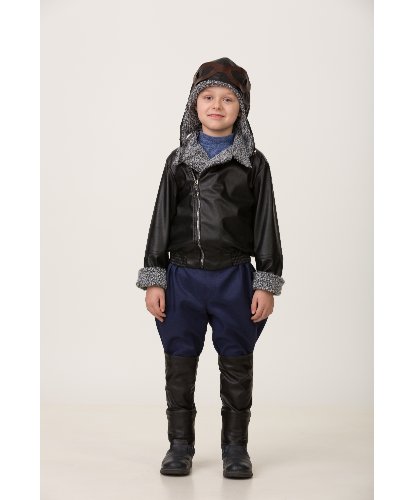 Костюм Лётчик для мальчика: куртка, брюки галифе, накладки-сапоги. шлем с очками (Россия)