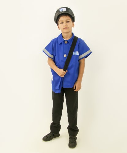 Детский костюм Почтальона: курточка, шапка, сумка (Россия)