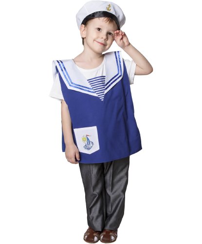 Детский костюм Моряка: жилет, бескозырка (Россия)