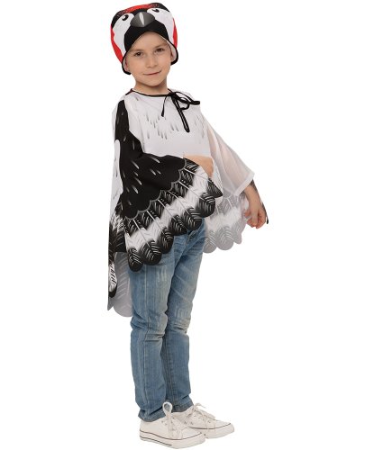Детский костюм Дятел: Накидка, шапочка (Россия)