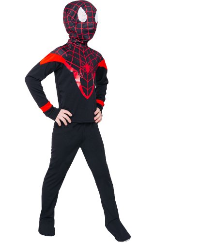 Детский карнавальный костюм Человек-паук: рубашка, брюки, перчатки, маска (Россия)