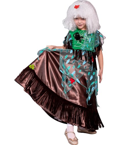 Детский карнавальный костюм Кикимора: платье, парик (Россия)