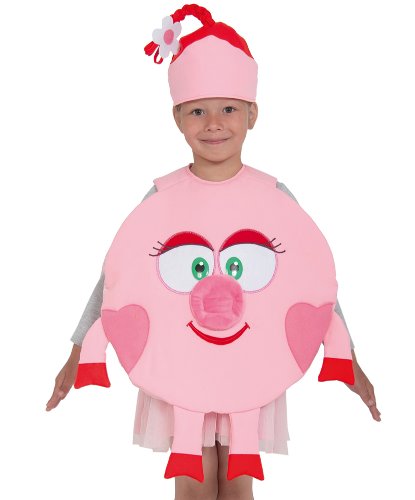 Детский костюм НЮША (Смешарики): Шапочка, накидка (Россия)