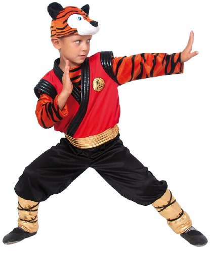 Детский костюм Тигр-Ниндзя: маска-шапочка, куртка, брюки (Россия)
