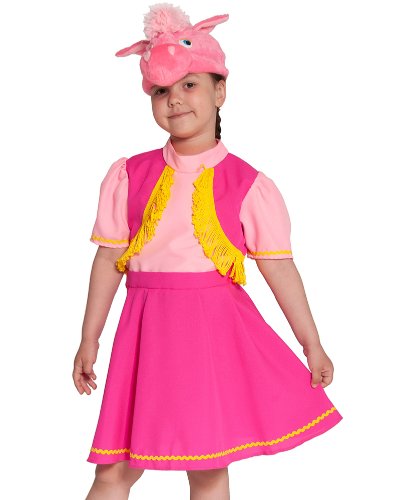 Детский костюм Лошадка Пони: маска-шапочка, рубашка с жилетом, юбка (Россия)
