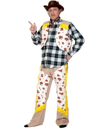 Карнавальный костюм КОВБОЙ: рубаха, жилет, брюки, шляпа, набор ковбоя (Россия)