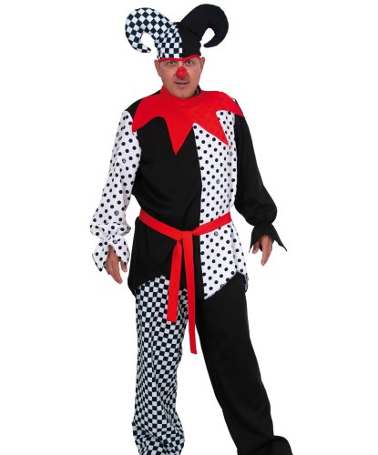 Карнавальный костюм Клоун ДЖОКЕР (без ботинок): Рубашка, брюки, пояс, колпак (Россия)
