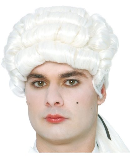Мужской парик Маркиз: белый (Испания)