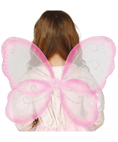 Крылья бабочки (бело-розовые): 42X40 см (Испания)