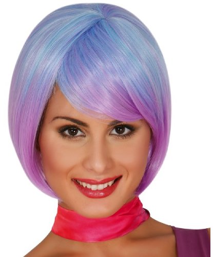 Короткий фиолетовый парик: фиолетовый (Испания)
