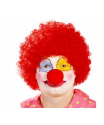 Красный клоунский парик