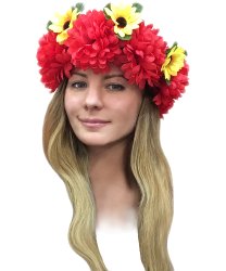 Венок Весна красный