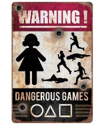 Предупреждающий знак "Опасная игра", 24х36 см