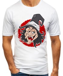 Мужская футболка с принтом Ведьма в шляпе