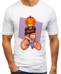 Мужская футболка с принтом Sexy Halloween