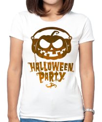 Женская футболка с принтом Halloween Party