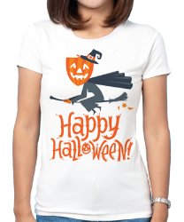 Женская футболка с принтом Happy Halloween 2