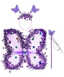 Карнавальный набор «Бабочка», фиолетовый