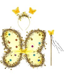 Карнавальный набор «Бабочка», желтый