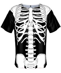 Взрослая футболка скелета
