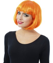 Оранжевый парик-каре