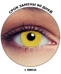 Цветные линзы ADRIA Crazy Solid Yellow (1 линза)