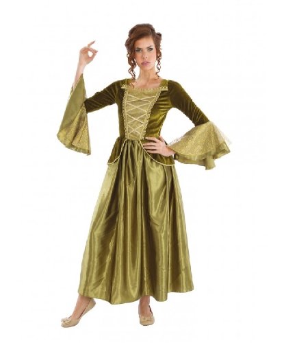 Зеленое платье средневековой принцессы: платье (Франция)
