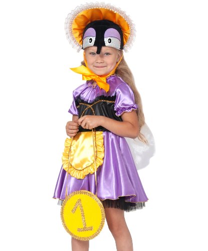 Детский костюм Муха-Цокотуха: платье, маска-шапочка, сумка (Россия)