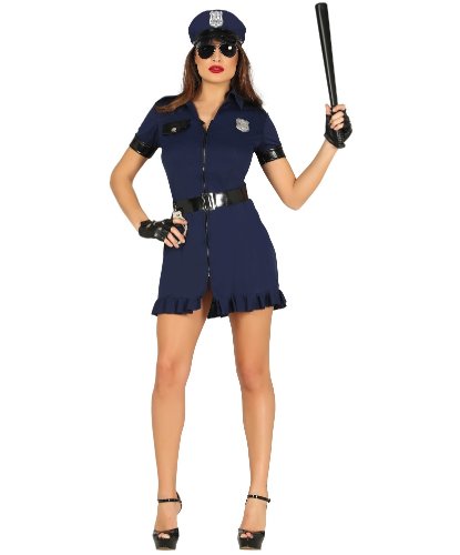 Карнавальный костюм Полицейская: платье, пояс, фуражка (Испания)
