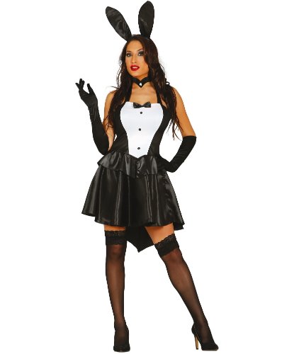 Карнавальный костюм Кролик Playboy: платье, ушки (Испания)