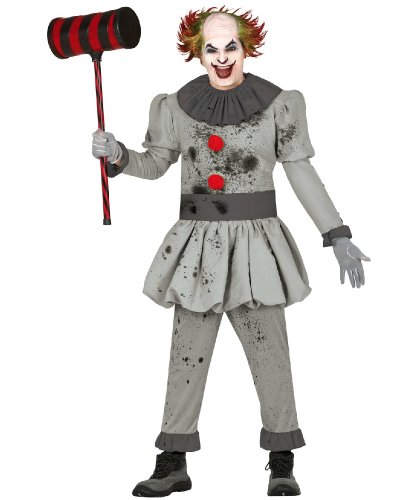 Карнавальный костюм на Хэллоуин Клоун. ОНО: кофта, штаны, воротник, пояс (Испания)