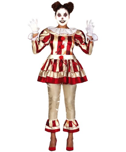 Карнавальный костюм Клоунесса убийца: платье, штаны (Испания)