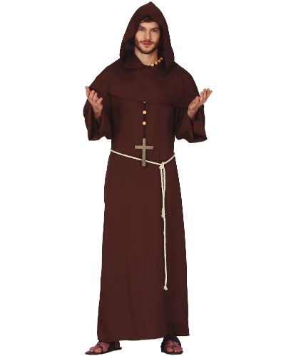 Карнавальный костюм Монах: ряса с капюшоном, пояс (Испания)