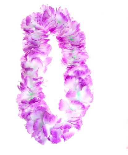 Гавайское ожерелье Лепесточки, цвет фиолетовый (Китай)